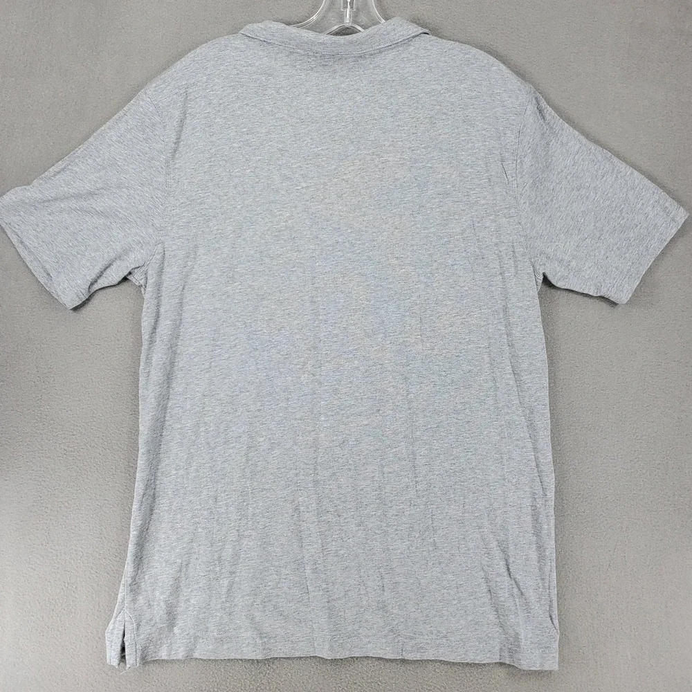 Municipal Sport Utility Gear Polo Mens M Gray Collared Short Sleeve Stretch Logo
